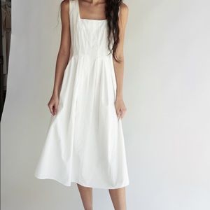 Oak + Fort black cotton dress